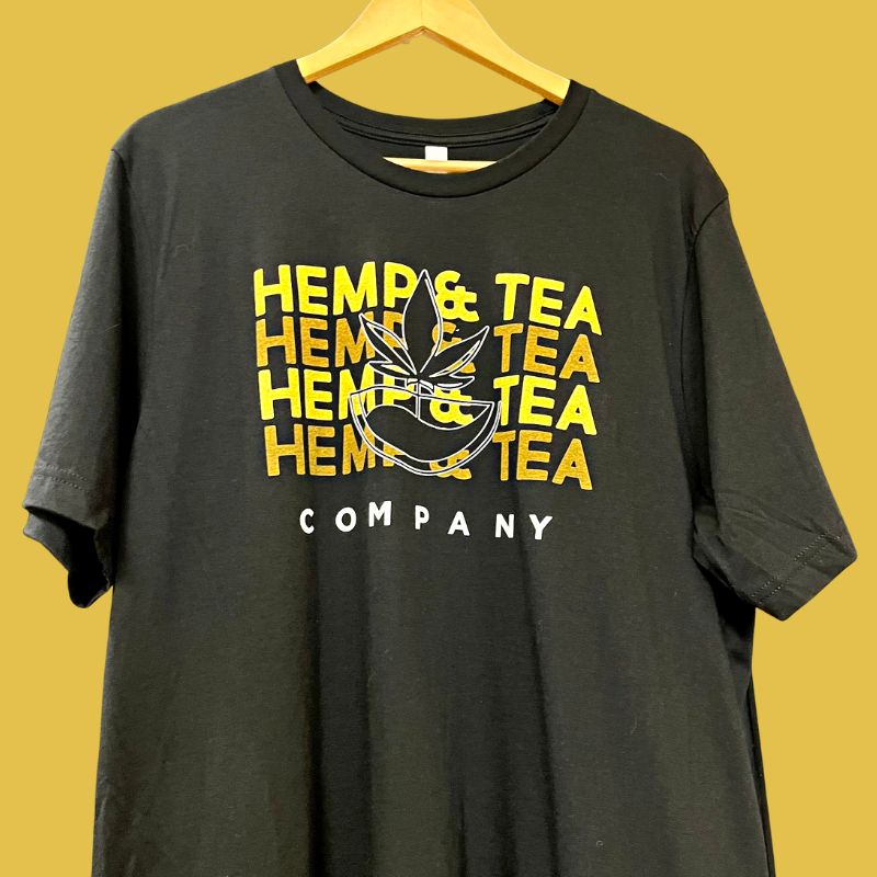 Hemp and Tea Co Black Graphic T-Shirt