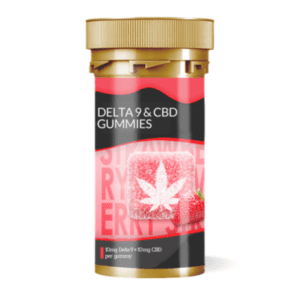 Vegan Delta 9 THC Gummies Strawberry 10mg