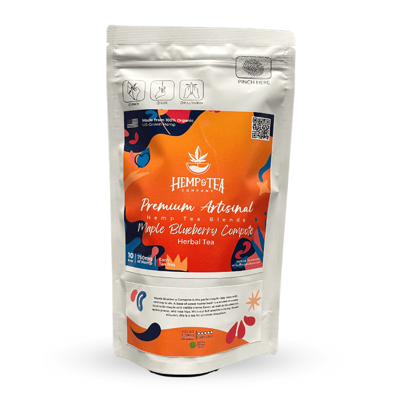 Maple Blueberry Compote Hemp Tea