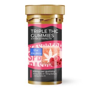 Triple THC Extra Strength Gummy Blue Razzberry