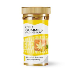 Full Spectrum CBD Gummy 50mg Pineapple