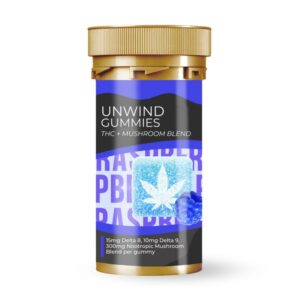 Unwind Gummies THC + Mushroom Blend